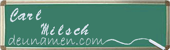 Carl Milsch Visitenkarte